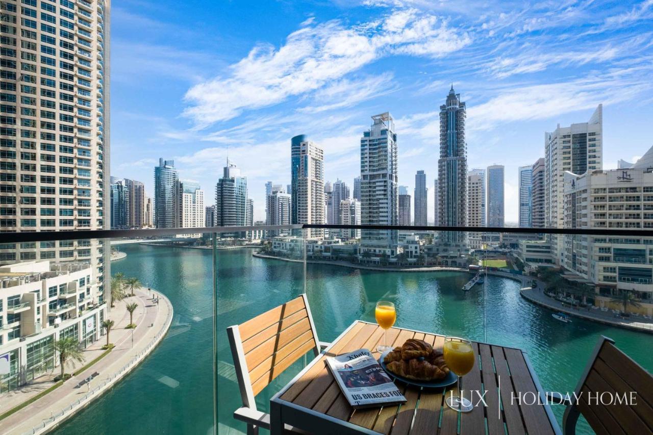 Lux - Contemporary Suite With Full Marina View Dubai Exteriör bild