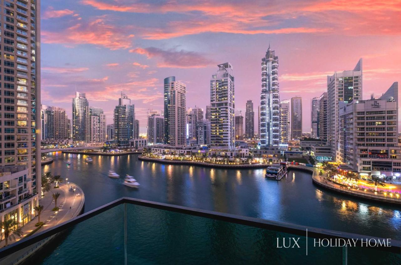 Lux - Contemporary Suite With Full Marina View Dubai Exteriör bild